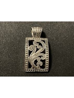 925 Sterling Silver Silpada 10grams Paisley Pendant Retired